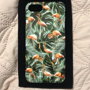 iphone 8 flamingo burga phone case